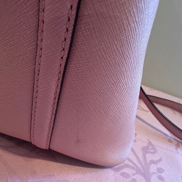 Michael Kors Greenwich Leather Large Shoulder Bag, pink blossom - Picture 11 of 12